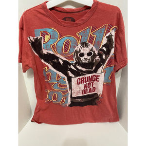 ♥️ Nirvana Kurt Cobain Rolling Stone Grunge Not Dead Large Shirt